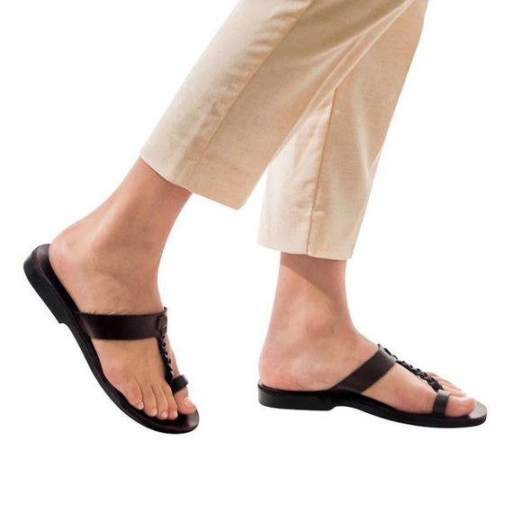 Jerusalem Sandals Ara Braided Leather Sandal - Picture 1 of 5